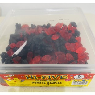 Hi Five Jelly Sweets Double Berries 100% Halal Full Tub 600 Pcs